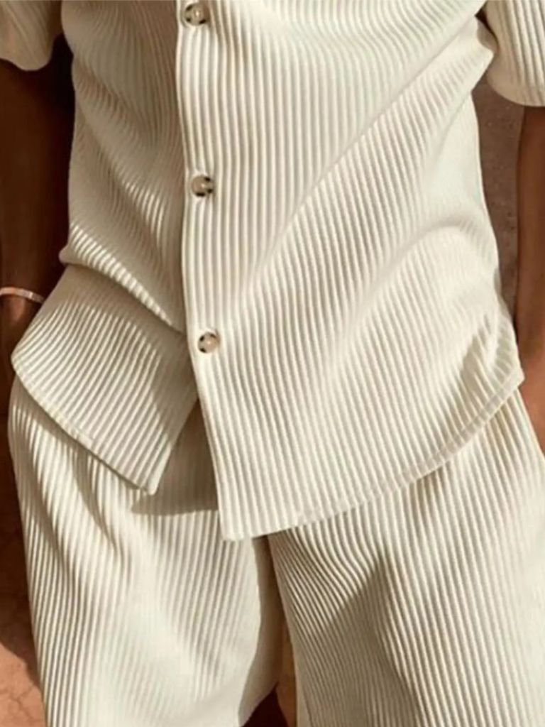 Set Minimalista in Velluto a Coste - Viretti