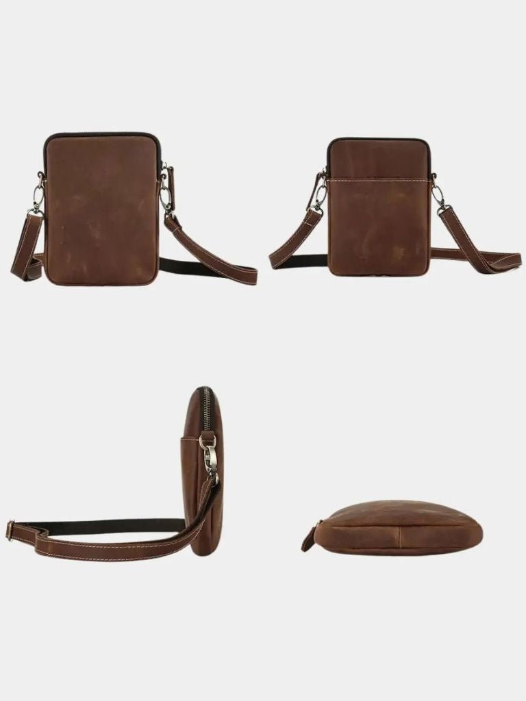 Borsa a Spalla Minimalista in Pelle - Viretti