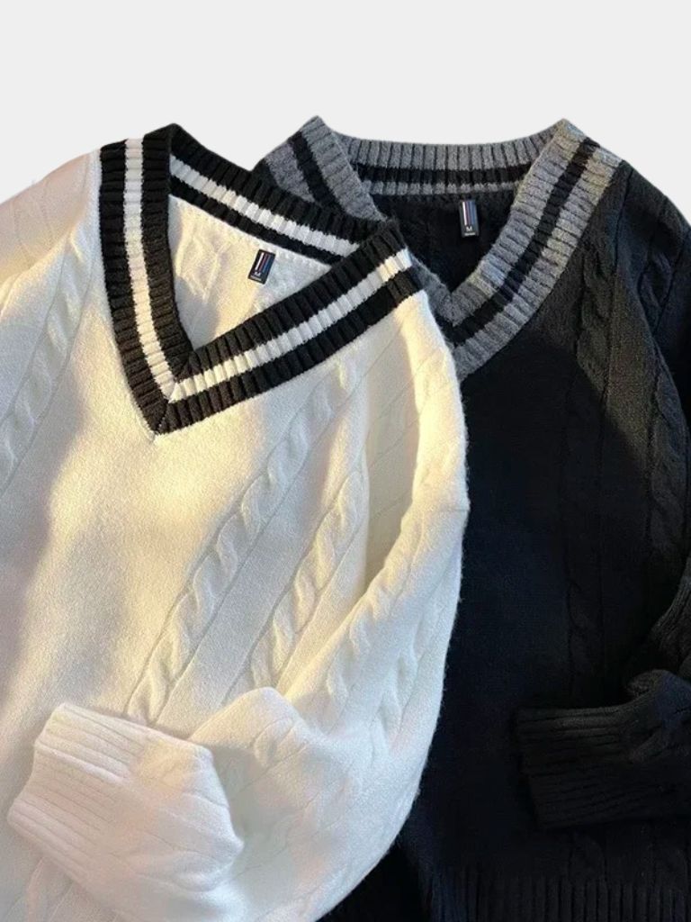 Maglione Minimalista a V - Viretti