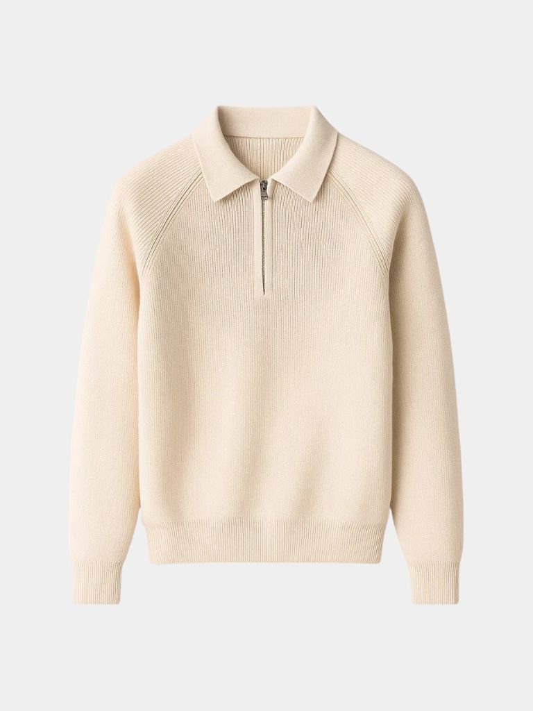 Maglione Raglan con Zip a Quarto - Viretti