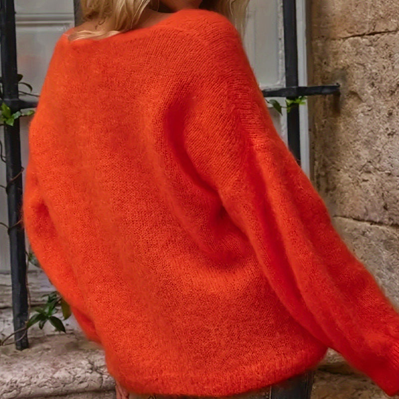 Maglione Viscoso Morbido e Fluffy per Donne