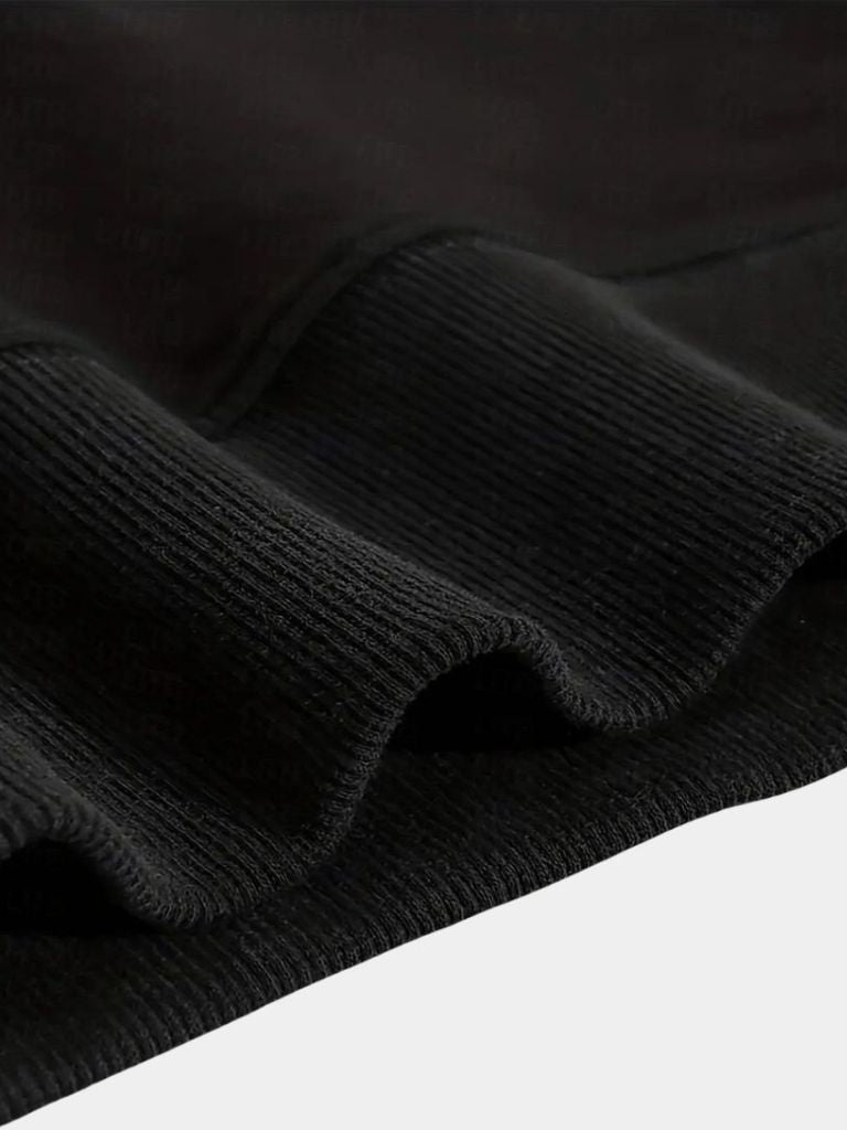 Felpa Sportiva con Cappuccio Nera con Zip - Viretti