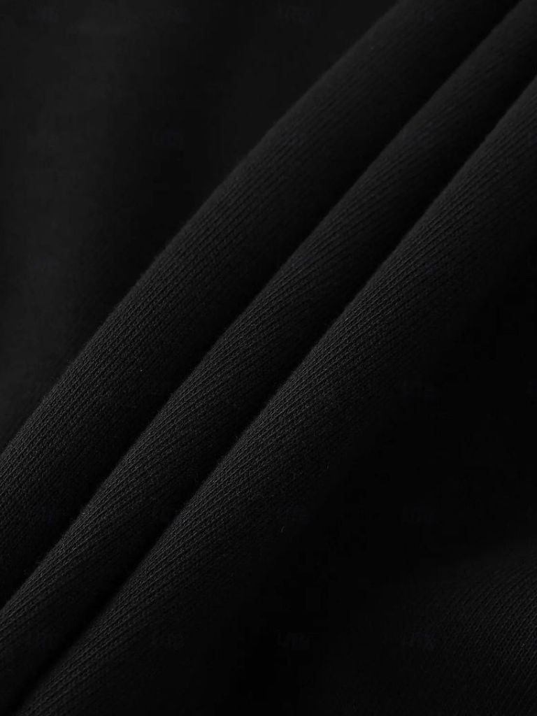 Felpa Sportiva con Cappuccio Nera con Zip - Viretti