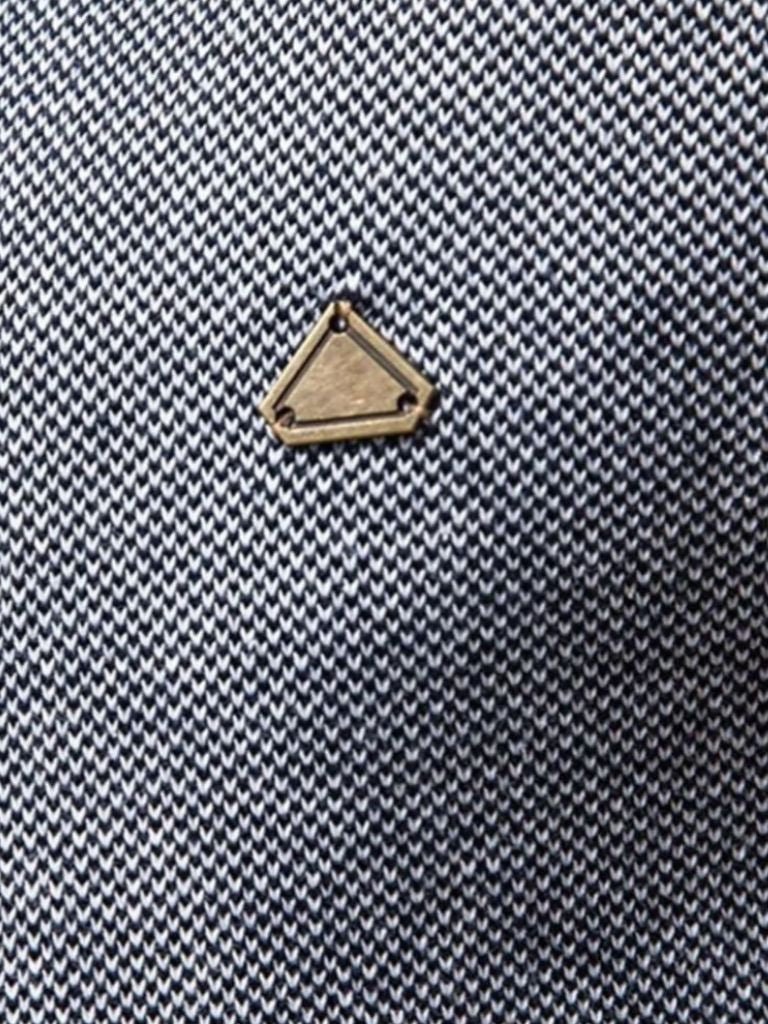 Cardigan con Collo Alto a Blocco di Colore con Zip - Viretti